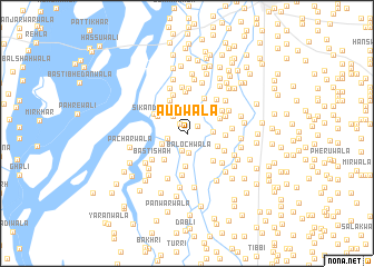 map of Audwāla