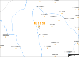 map of Auébou