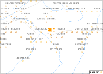 map of Aue