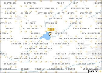 map of Aue