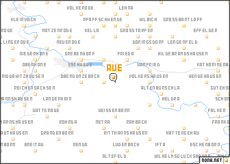 map of Aue