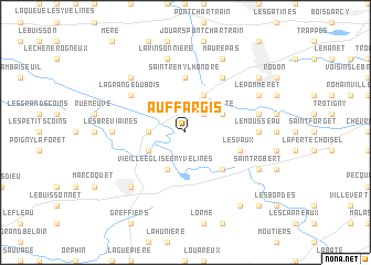 map of Auffargis