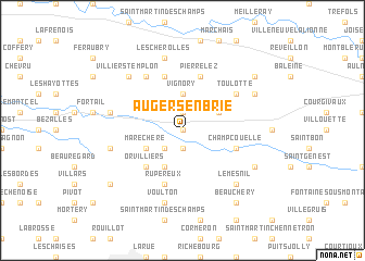 map of Augers-en-Brie