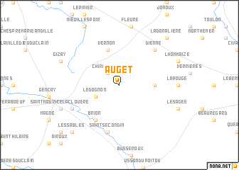 map of Auget