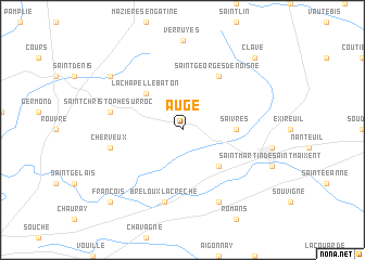 map of Augé