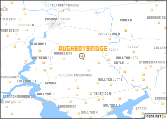 map of Aughboy Bridge