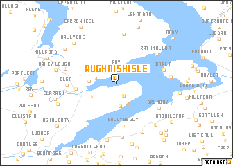 map of Aughnish Isle