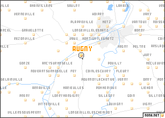 map of Augny