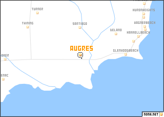 map of Au Gres