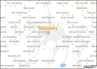 map of Augsburg