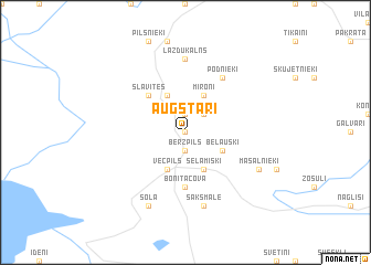 map of Augstari