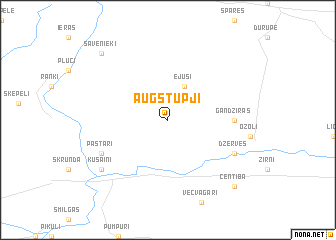 map of Augstupji