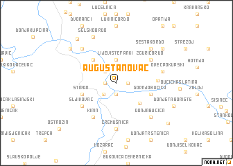map of Auguštanovac