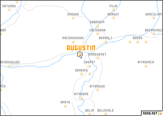 map of Augustin