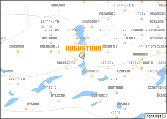 map of Augustowo