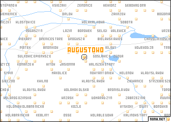 map of Augustowo