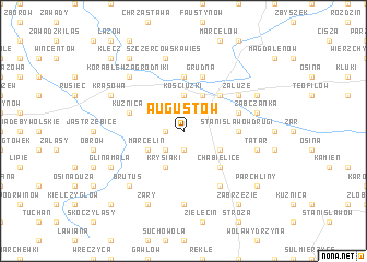 map of Augustów