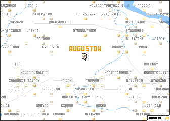 map of Augustów