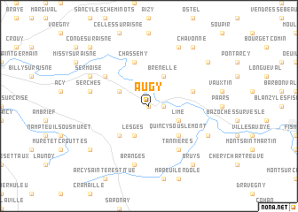 map of Augy