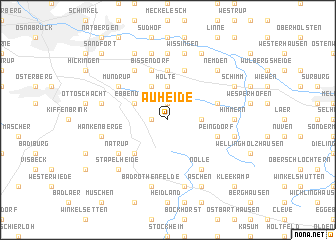 map of Auheide