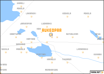 map of Aukeopää