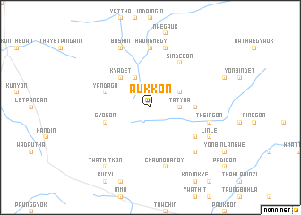 map of Aukkon