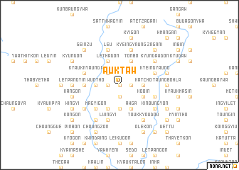 map of Auktaw