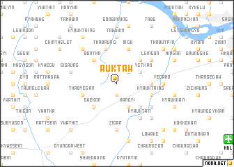 map of Auktaw