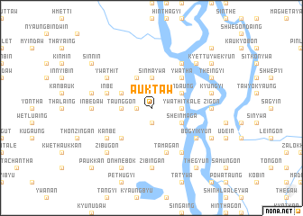 map of Auktaw