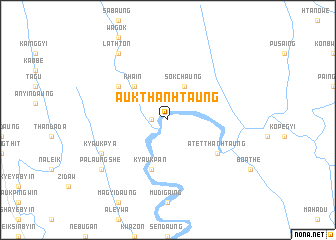 map of Auk Than Htaung