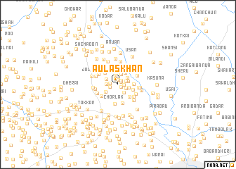 map of Aulas Khān