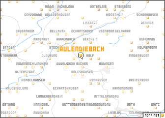 map of Aulendiebach