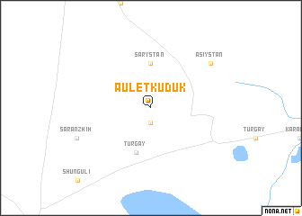 map of Auletkuduk
