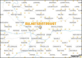 map of Aulhat-Saint-Privat