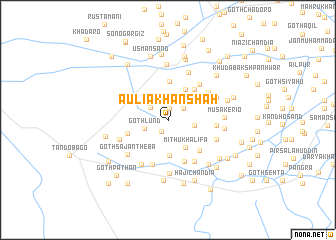 map of Aulia Khān Shāh