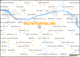 map of Aulnay-sur-Mauldre