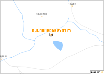 map of Aul Nomer Devyatyy