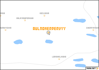 map of Aul Nomer Pervyy