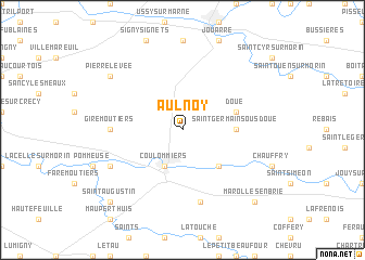 map of Aulnoy