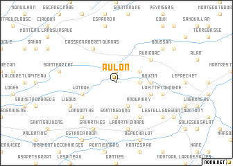 map of Aulon