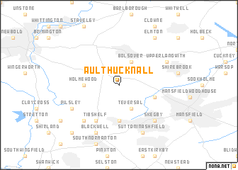 map of Ault Hucknall