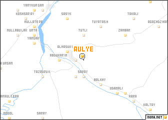 map of Aulʼye