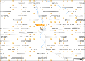 map of Aumale