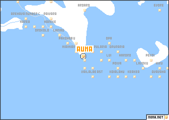 map of Auma