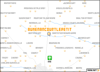 map of Auménancourt-le-Petit