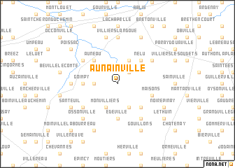 map of Aunainville