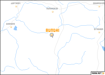 map of Aundhi