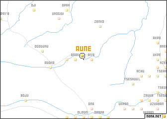 map of Aune