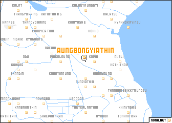 map of Aungbongyi-athin