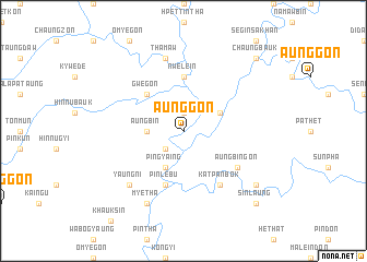 map of Aunggon